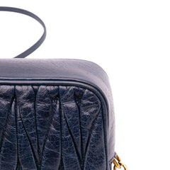 Nappa Matelasse Double Zip Crossbody