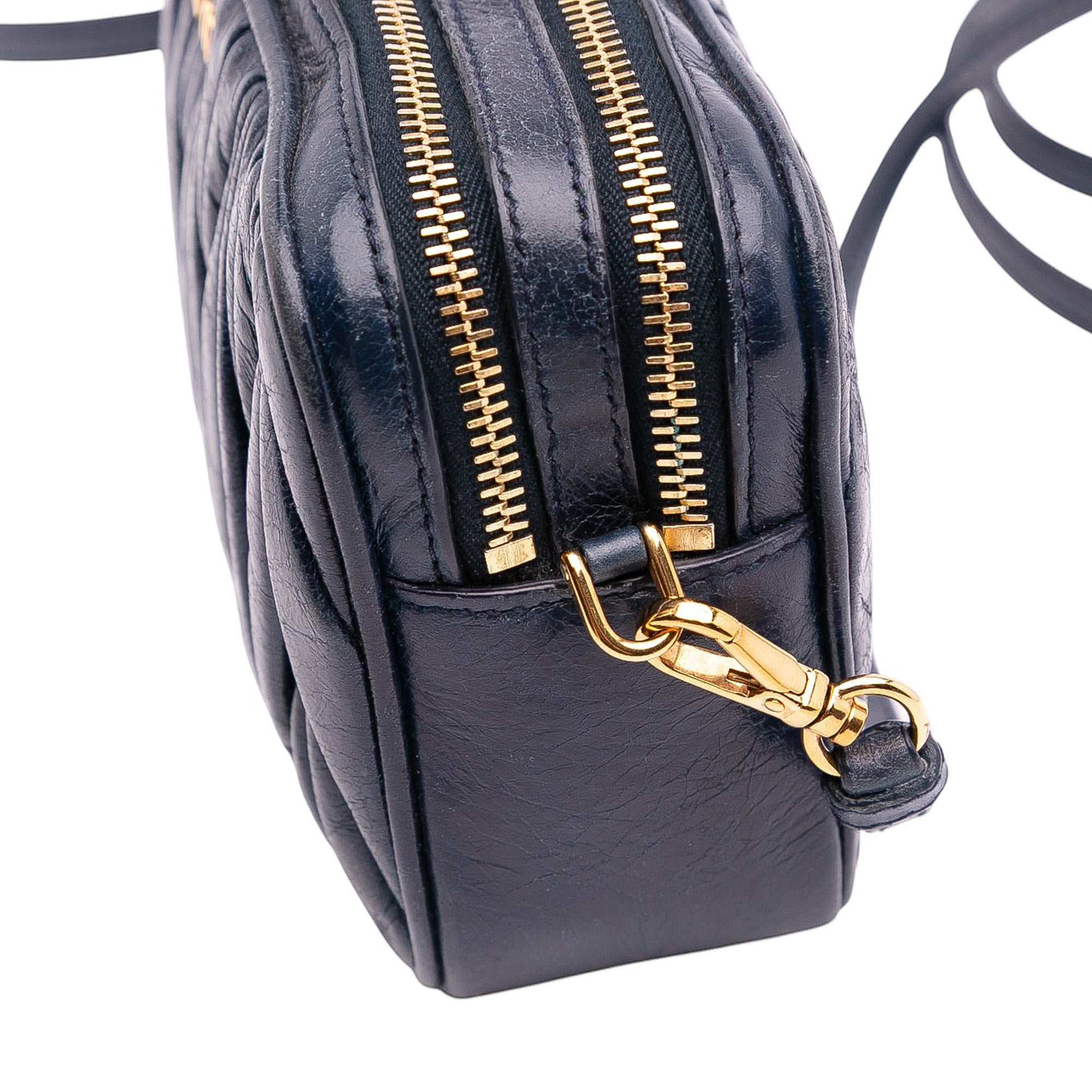 Nappa Matelasse Double Zip Crossbody