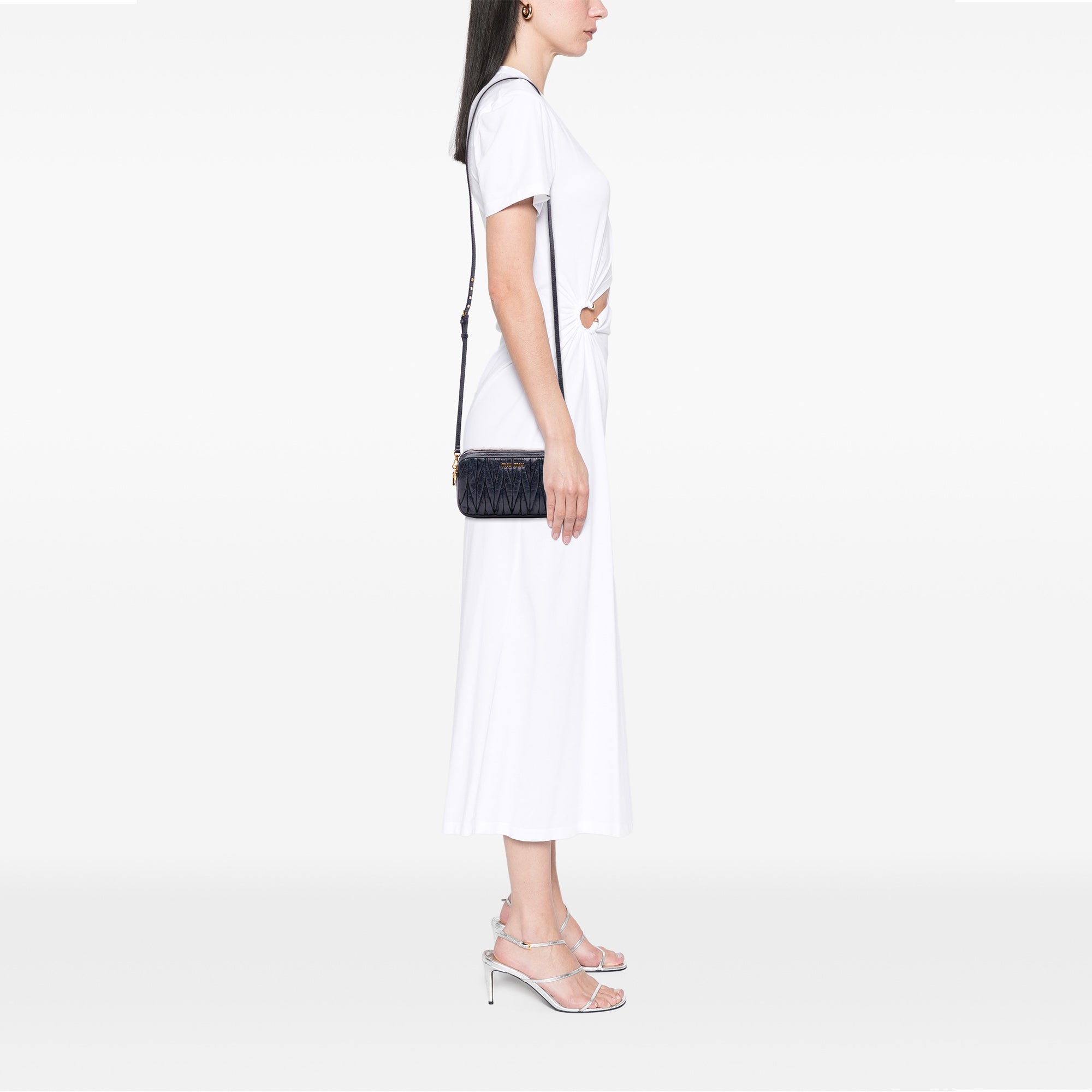 Nappa Matelasse Double Zip Crossbody