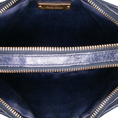 Nappa Matelasse Double Zip Crossbody