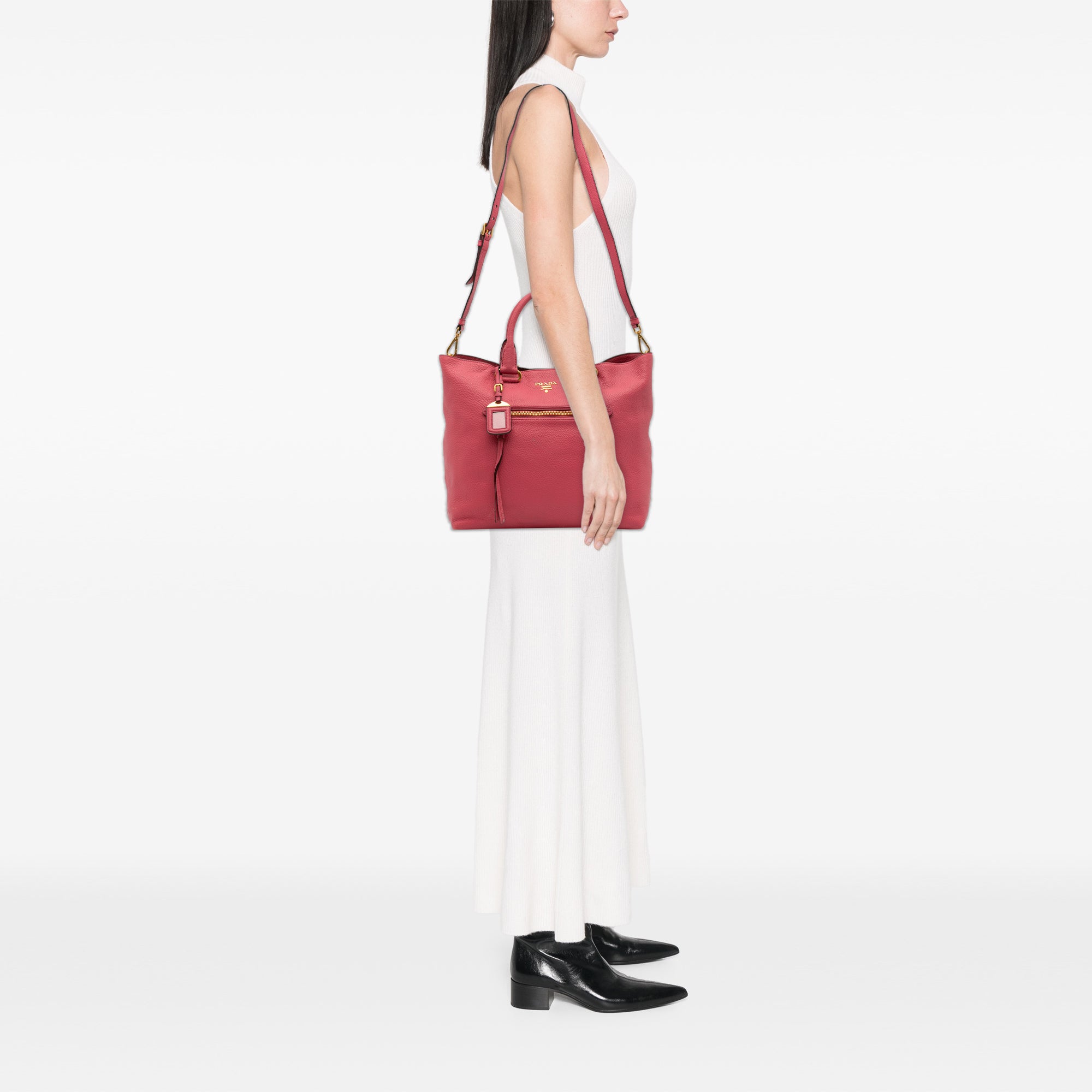 Vitello Daino Open Convertible Tote