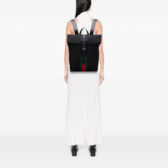 Canvas Techno Web Fold Over Backpack