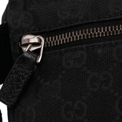 GG Canvas Double Pocket Belt Bag