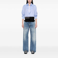 GG Canvas Double Pocket Belt Bag