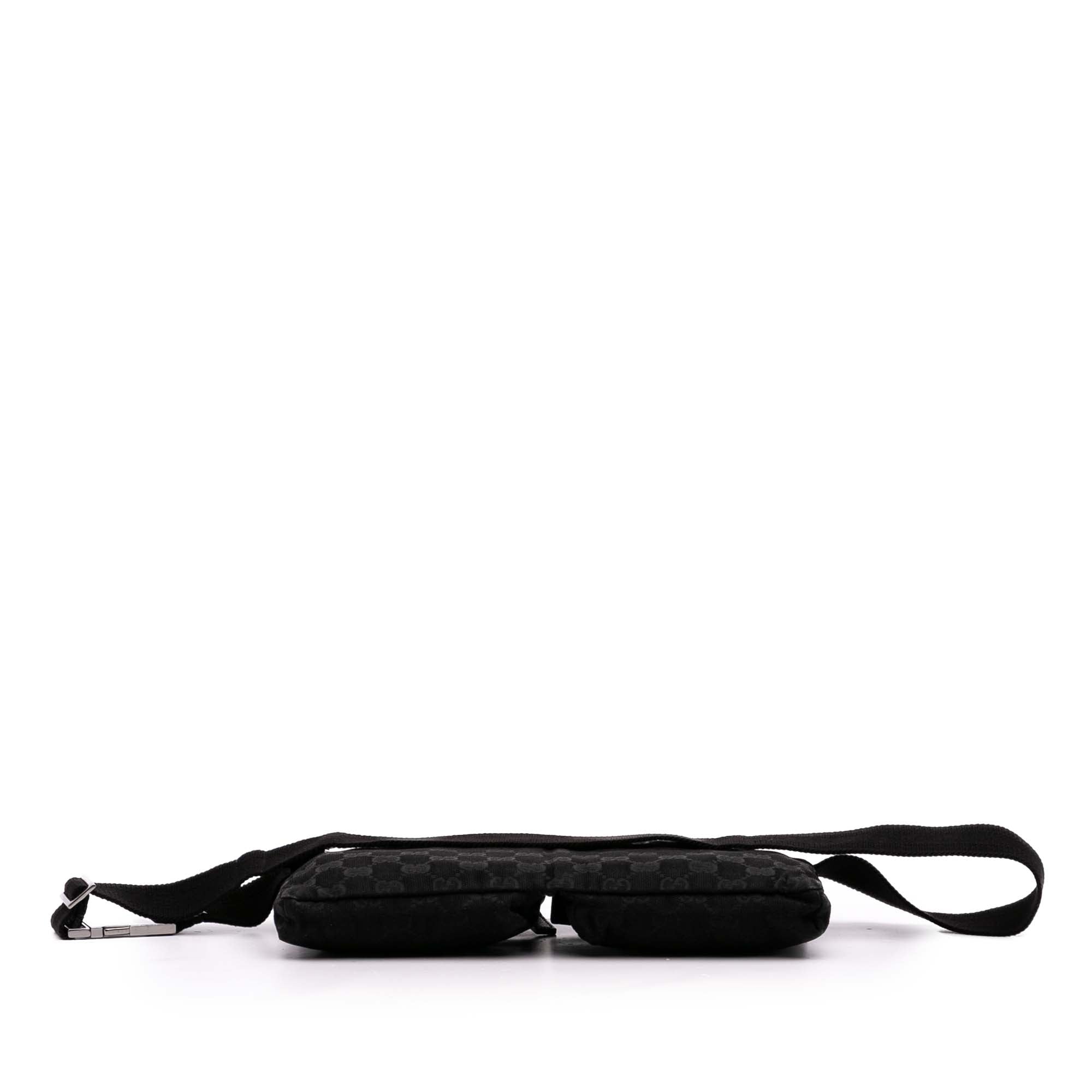 GG Canvas Double Pocket Belt Bag
