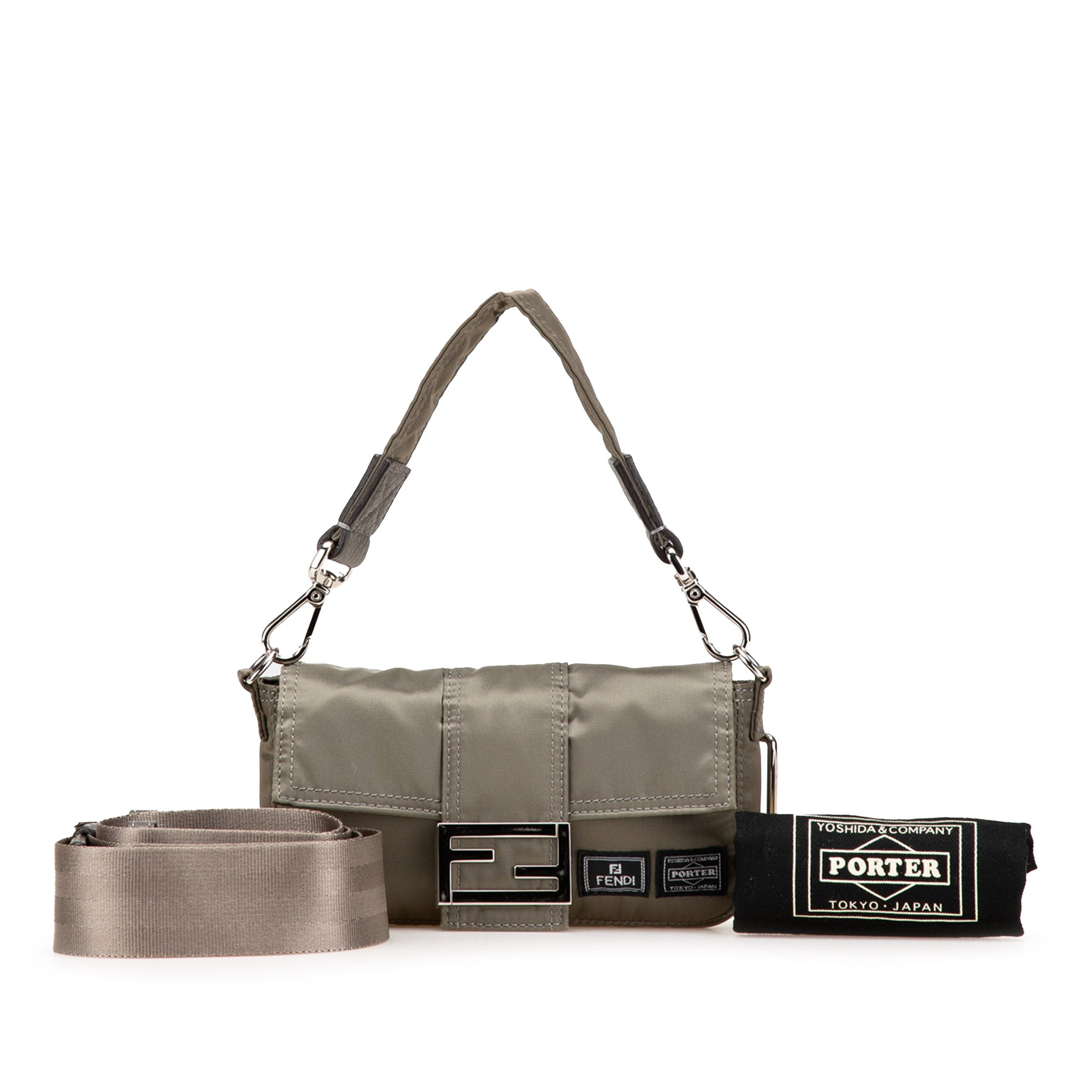 Porter Yoshida Nylon Baguette Satchel