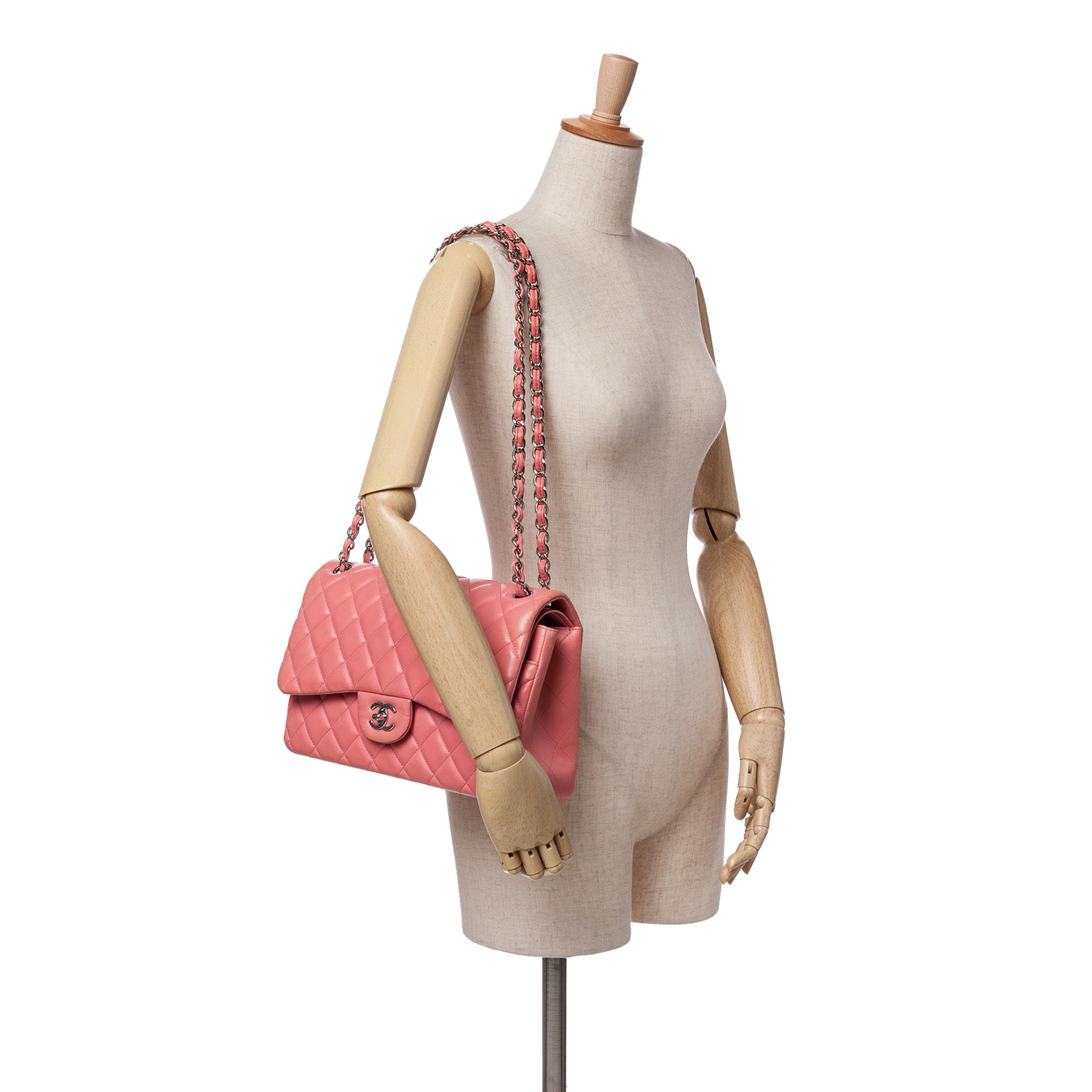 Jumbo Classic Lambskin Double Flap