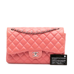 Jumbo Classic Lambskin Double Flap