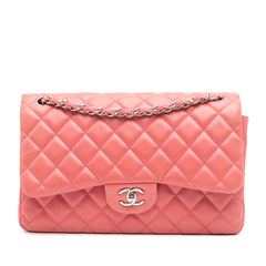 Jumbo Classic Lambskin Double Flap