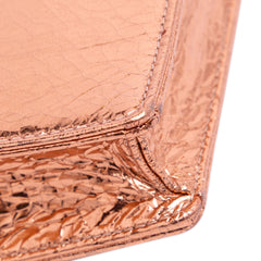 Metallic Ceramic Effect Deerskin Diorama Wallet on Chain