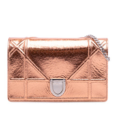 Metallic Ceramic Effect Deerskin Diorama Wallet on Chain