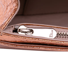 Metallic Ceramic Effect Deerskin Diorama Wallet on Chain