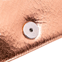 Metallic Ceramic Effect Deerskin Diorama Wallet on Chain