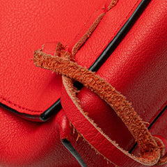 Leather Flamenco Knot Whipstitch Crossbody
