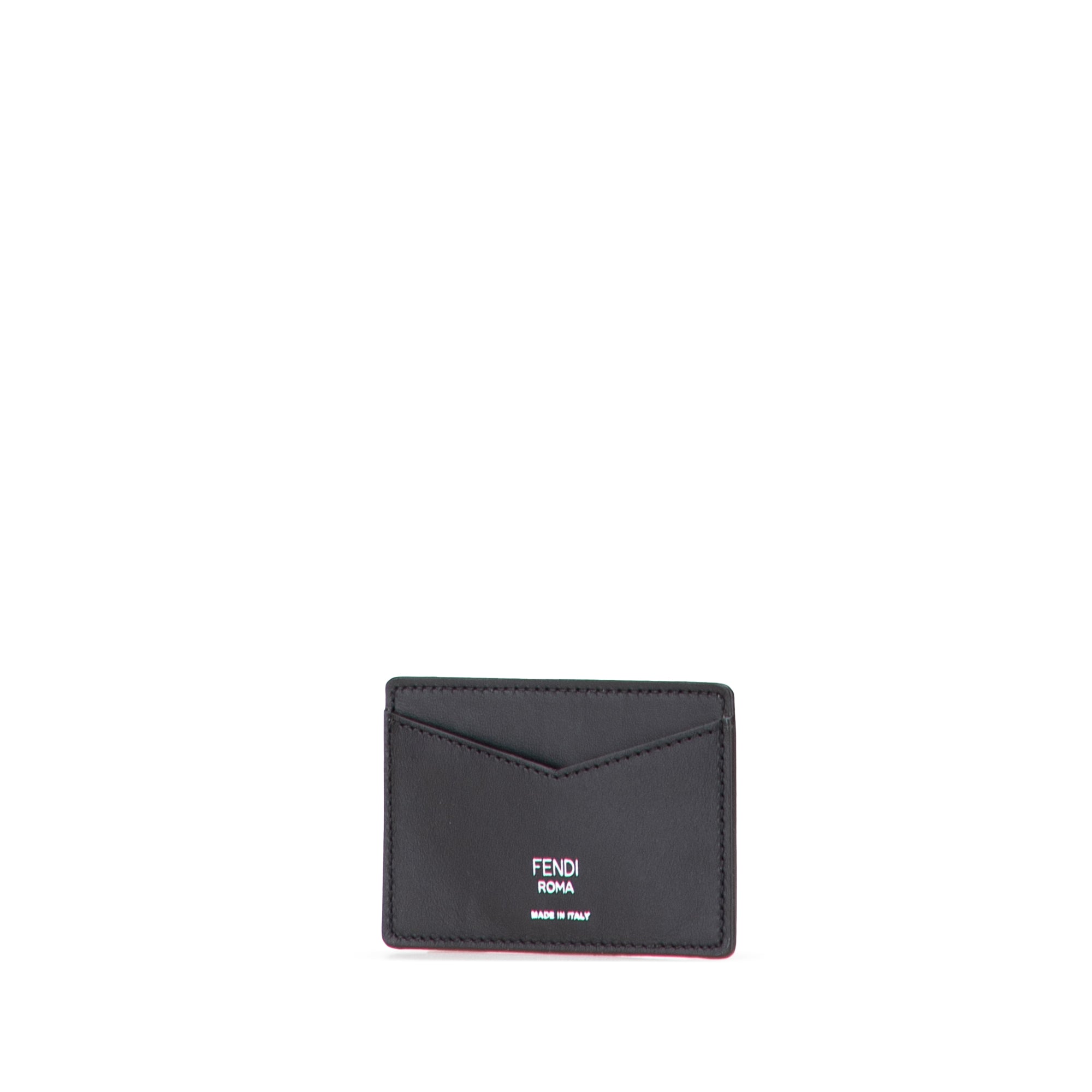 Zucca Coated Canvas and Leather Card Holder