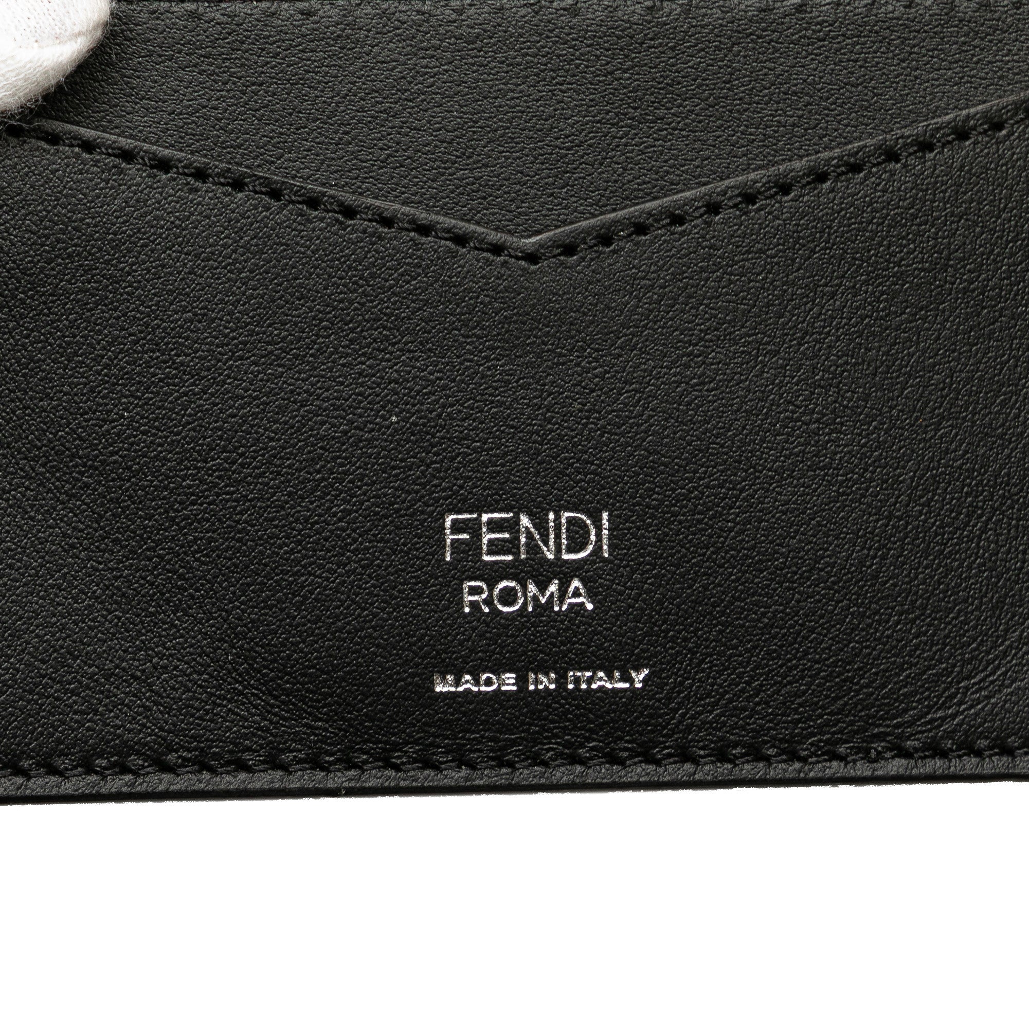 Zucca Coated Canvas and Leather Card Holder