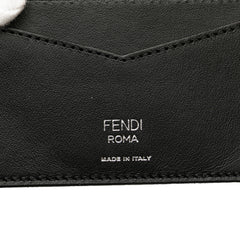 Zucca Coated Canvas and Leather Card Holder