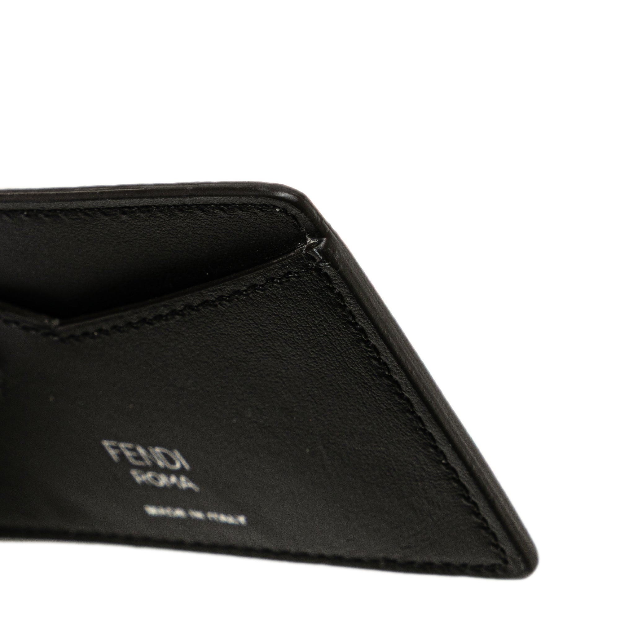 Zucca Coated Canvas and Leather Card Holder