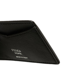 Zucca Coated Canvas and Leather Card Holder