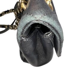 Large Lambskin Twist Chain Enamel CC Flap