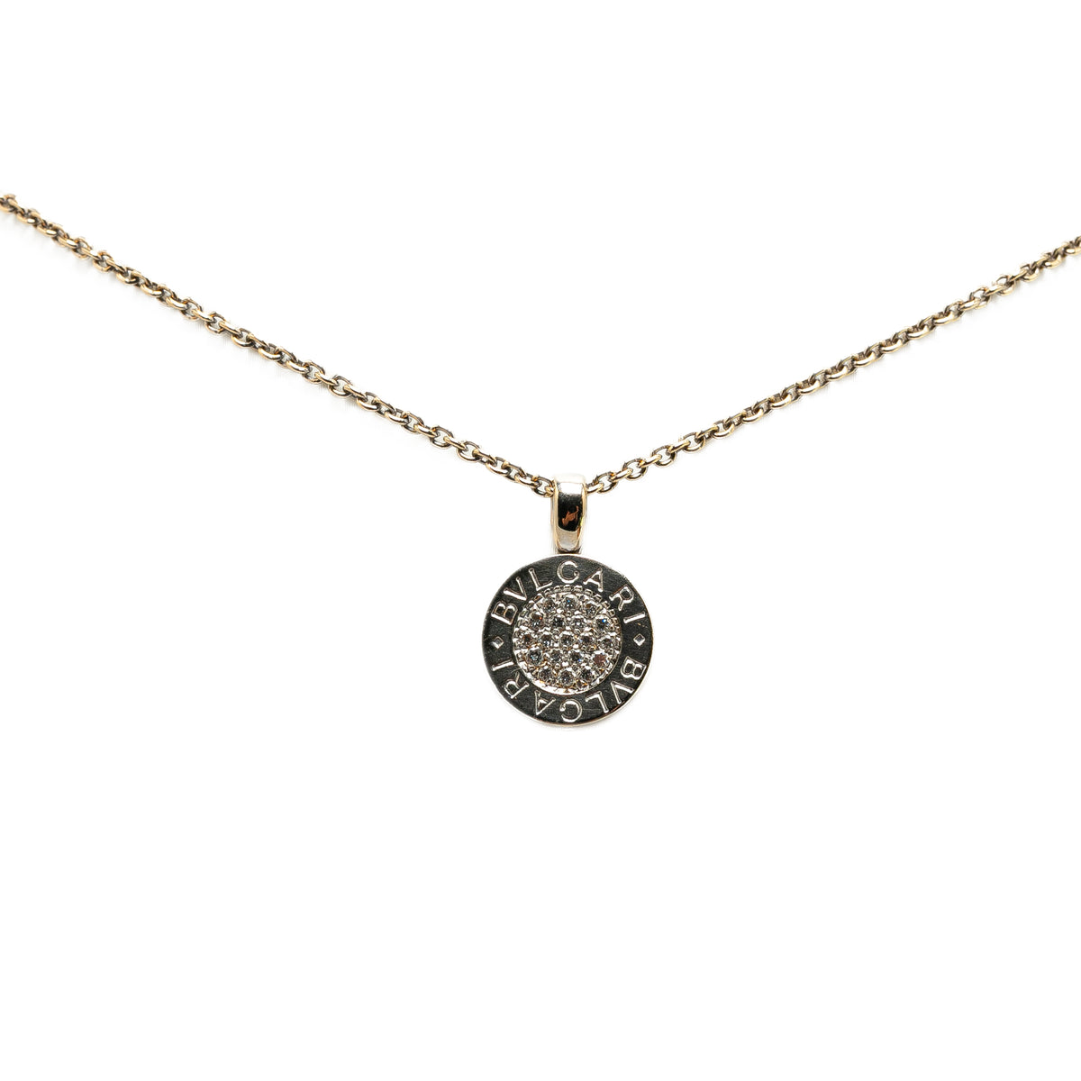 18K Diamond Bvlgari Bvlgari Pave Necklace