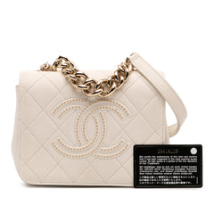 Quilted Lambskin Studded Beauty Begins Flap