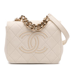 Quilted Lambskin Studded Beauty Begins Flap