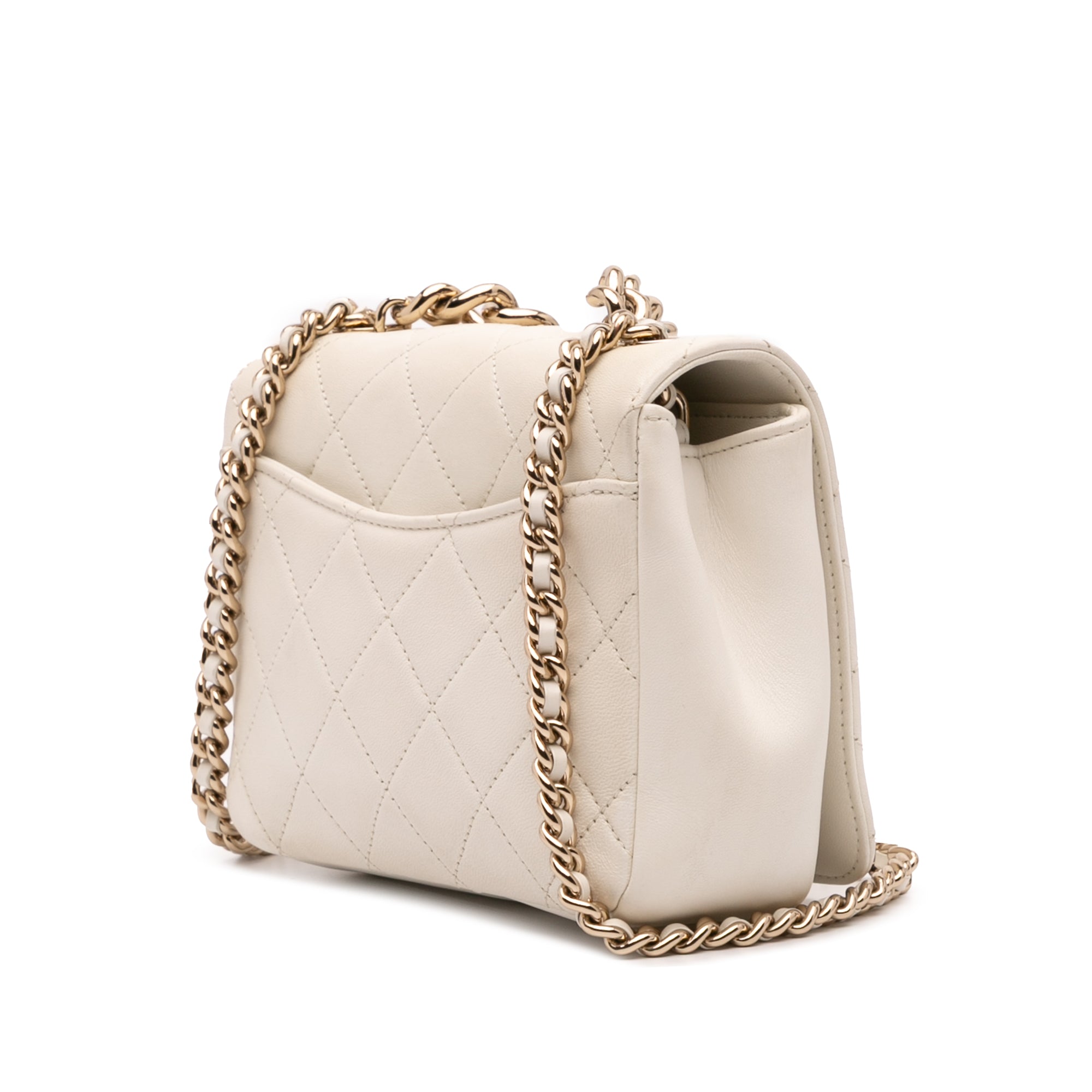 Quilted Lambskin Studded Beauty Begins Flap