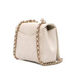 Quilted Lambskin Studded Beauty Begins Flap