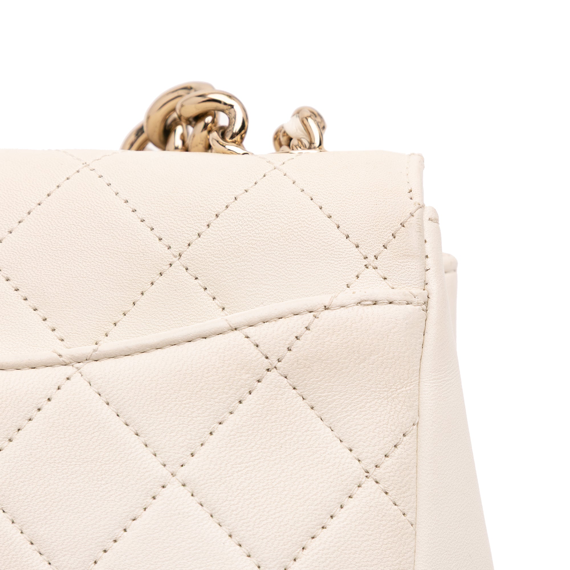 Quilted Lambskin Studded Beauty Begins Flap