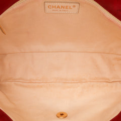 Large Iridescent Calfskin Chic Quilt Flap