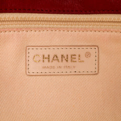 Large Iridescent Calfskin Chic Quilt Flap