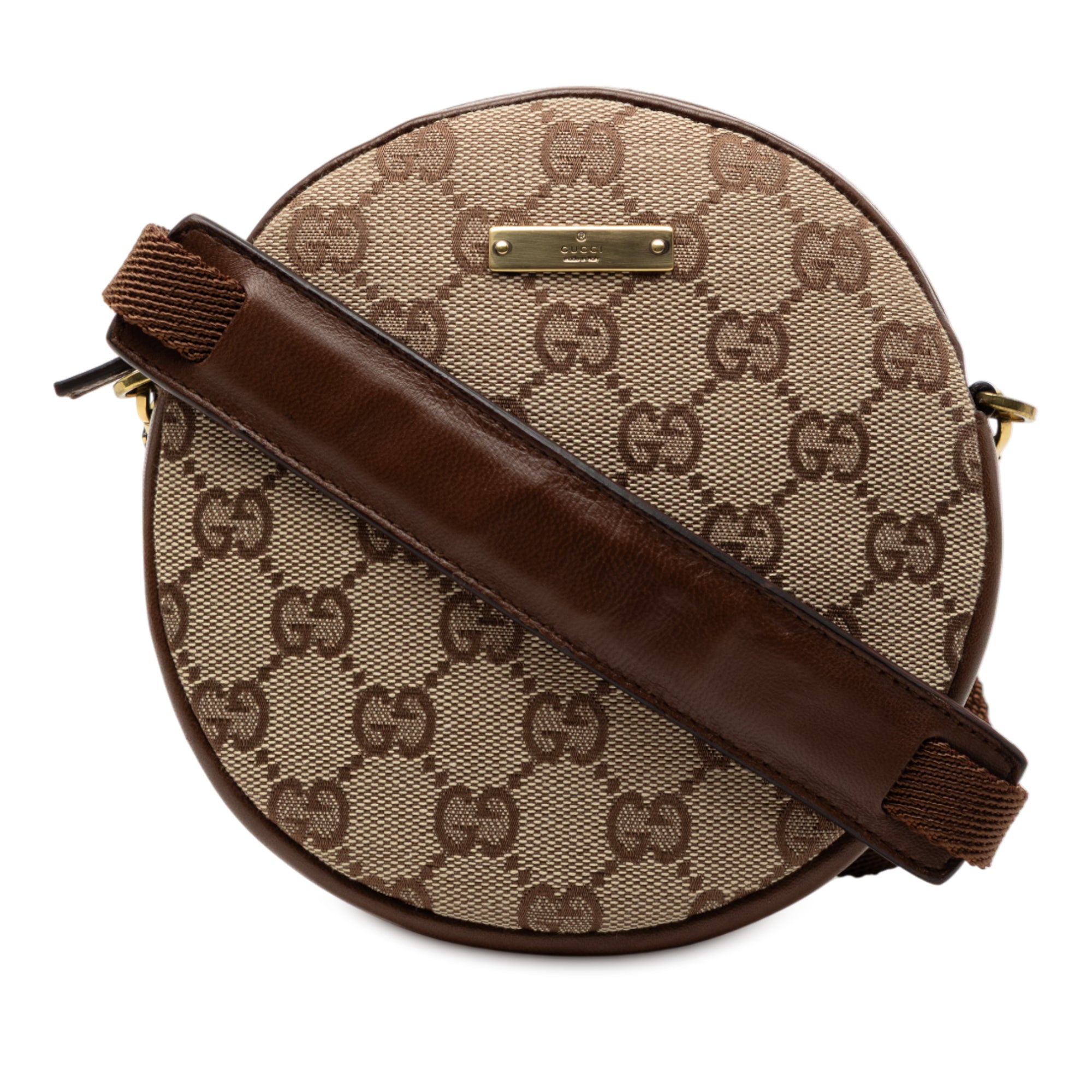 GG Canvas Round Crossbody