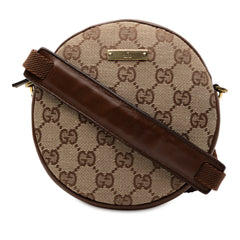 GG Canvas Round Crossbody