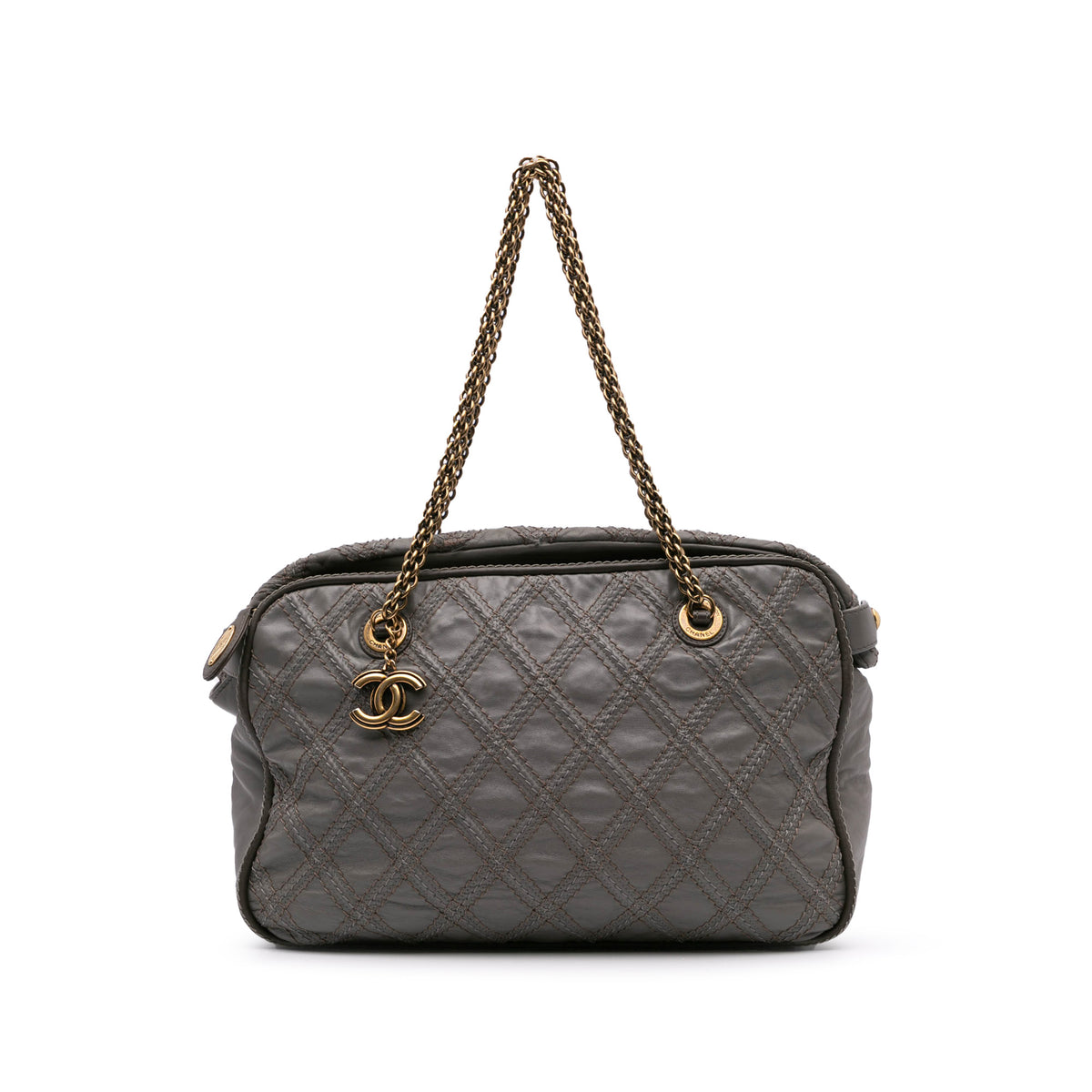 CC Quilted Calfskin Triptych Tote