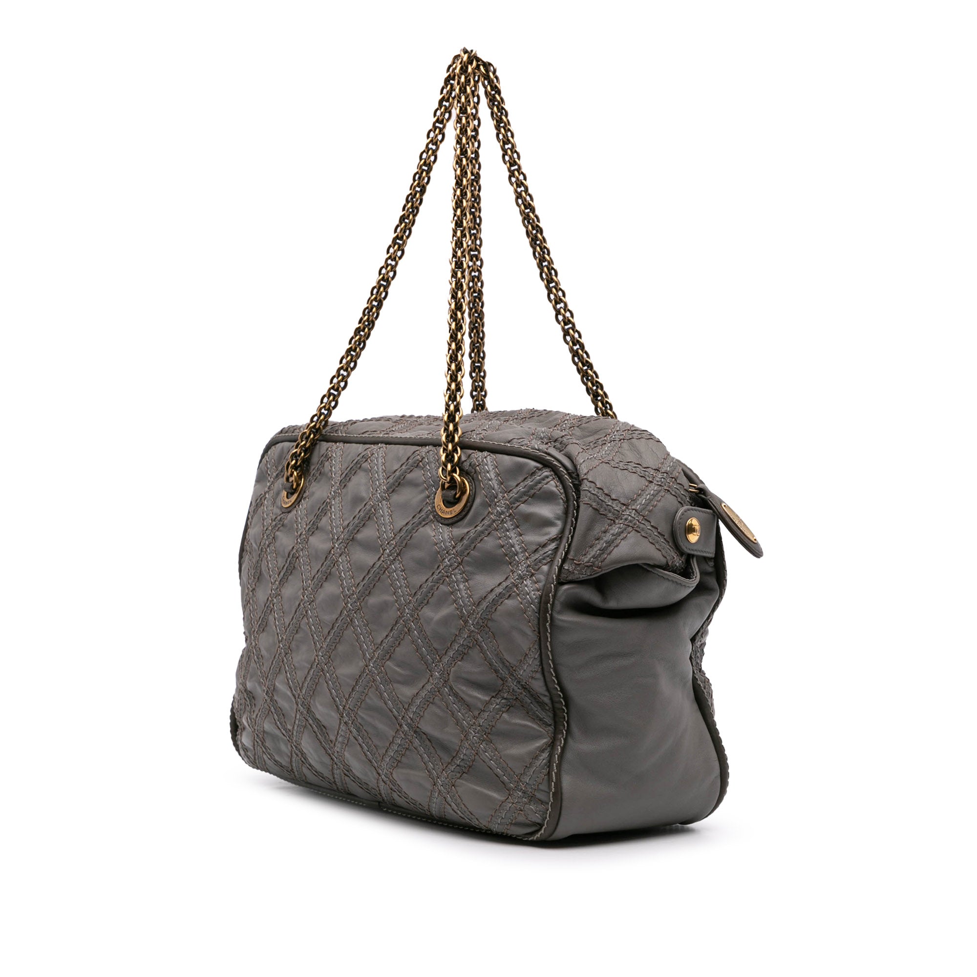 CC Quilted Calfskin Triptych Tote