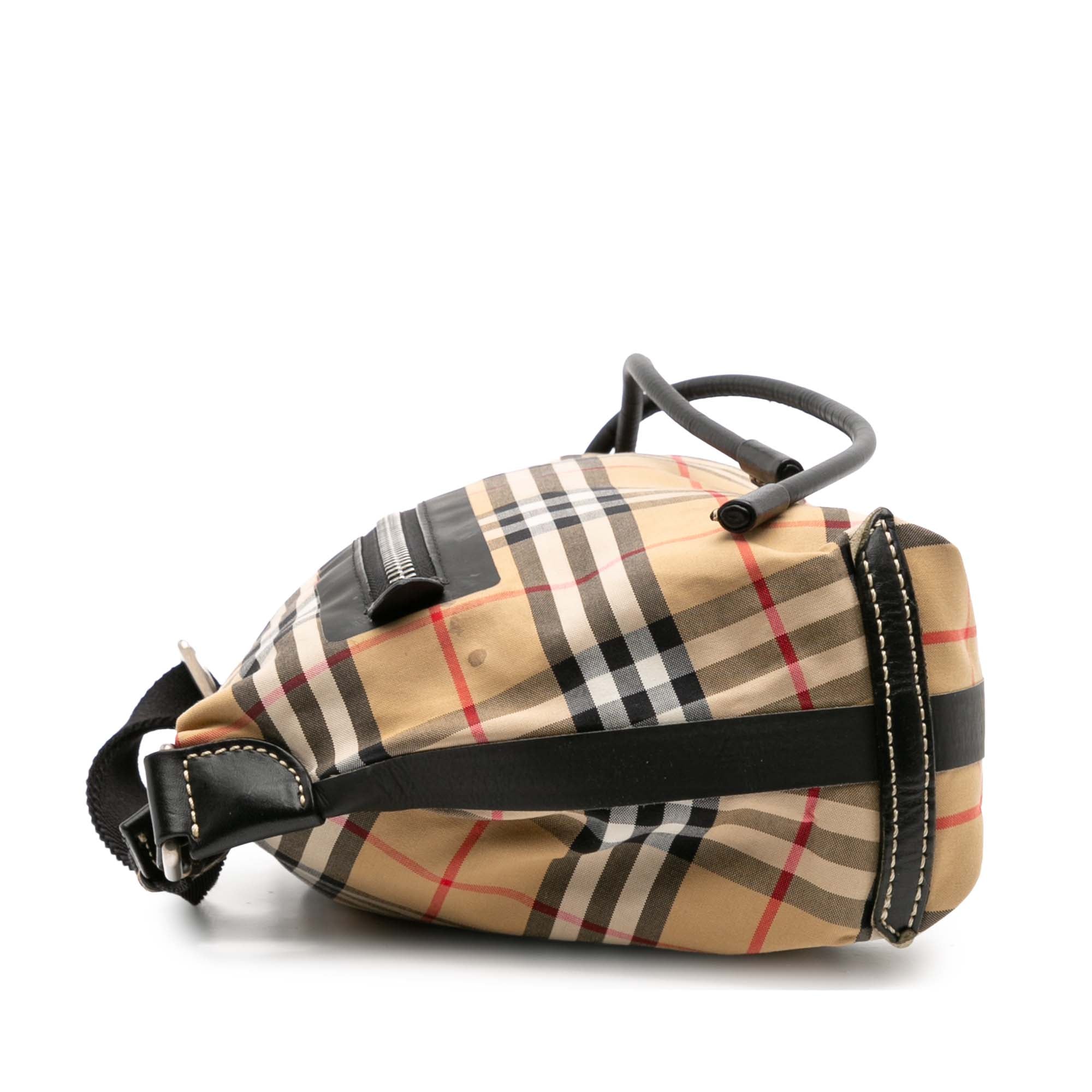 Small House Check Canvas Sailing Sling Bag
