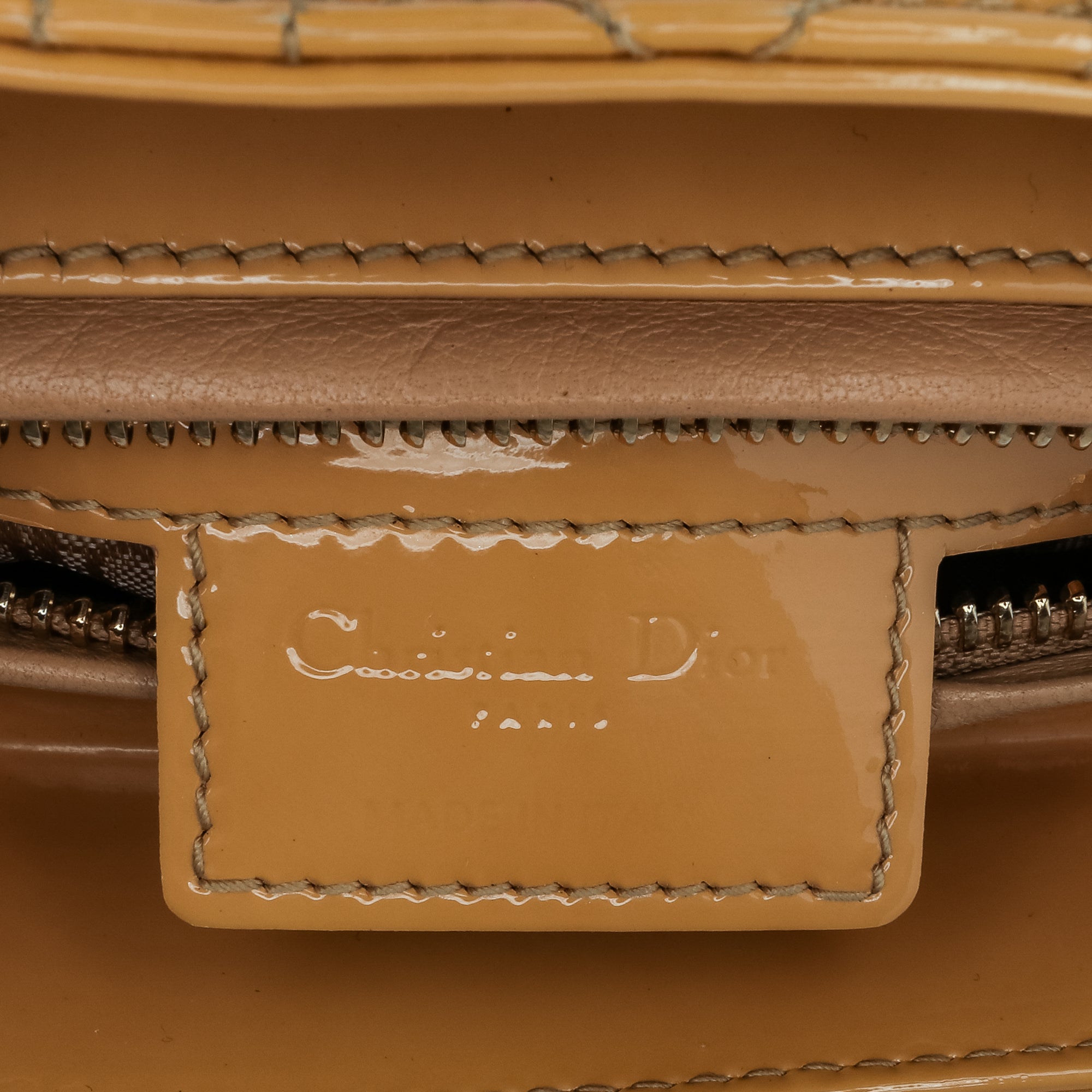 Large Patent Cannage Lady Dior