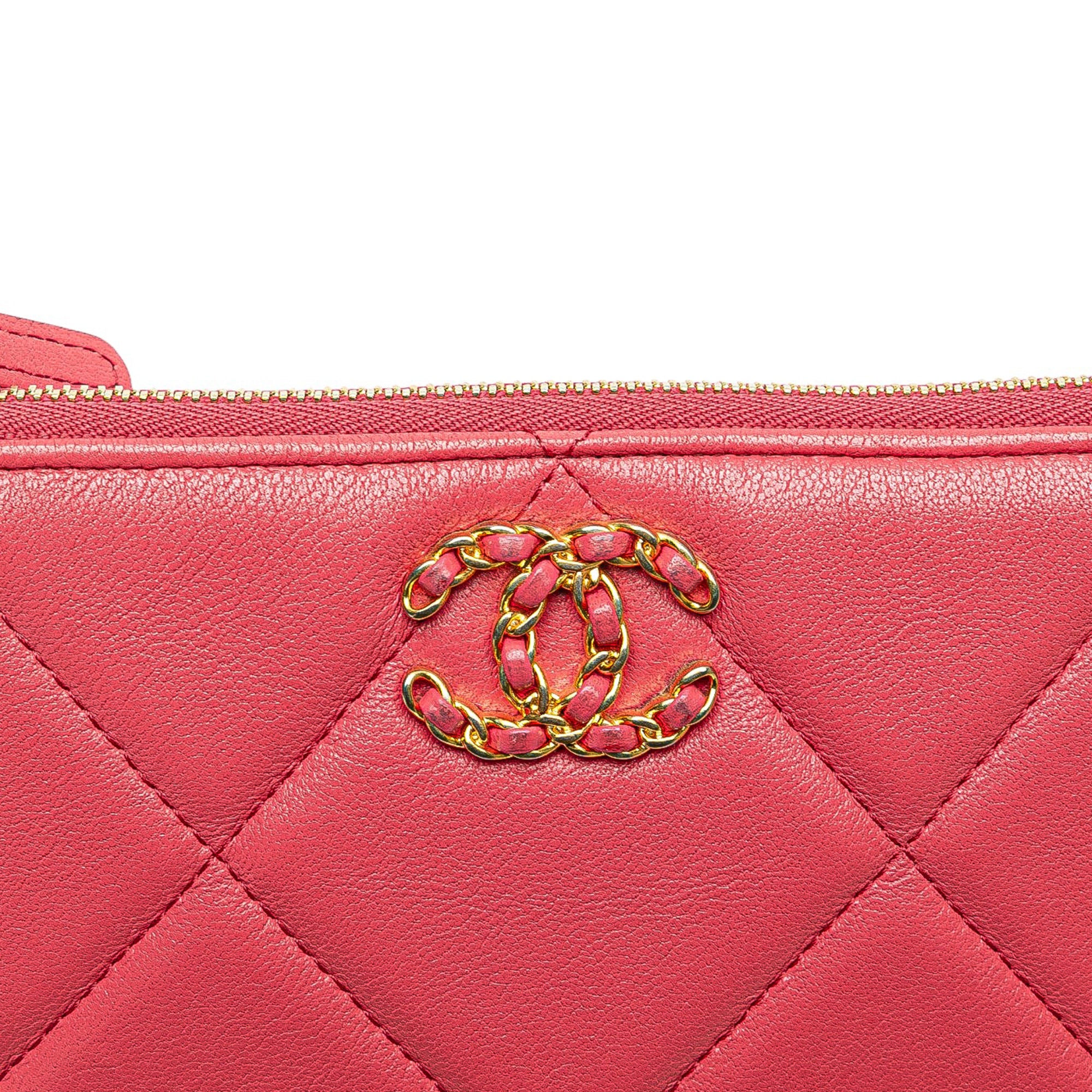 Small Lambskin 19 O Case Pouch