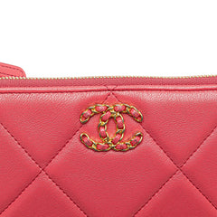 Small Lambskin 19 O Case Pouch