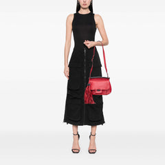 Medium Leather Bamboo Nouveau Fringe Crossbody