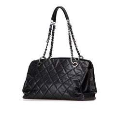 Quilted Iridescent Caviar Chic Shopping Tote