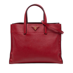 Saffiano Soft Triple Pocket Tote