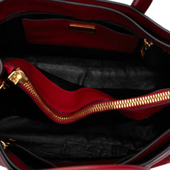 Saffiano Soft Triple Pocket Tote