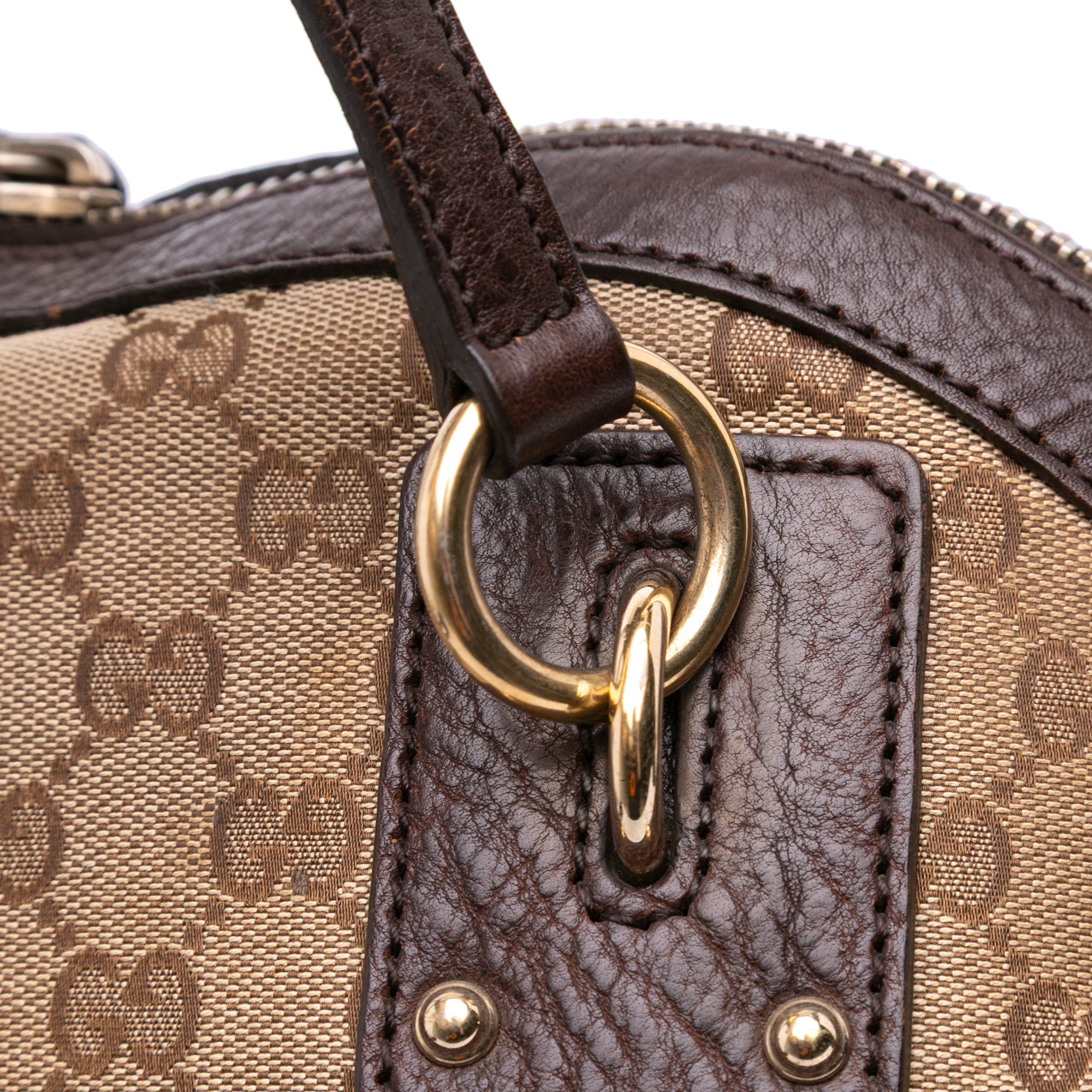 Medium GG Canvas Charm Dome Satchel
