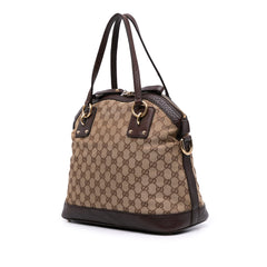 Medium GG Canvas Charm Dome Satchel