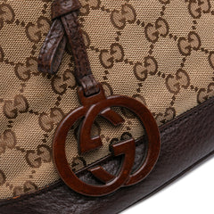 Medium GG Canvas Charm Dome Satchel