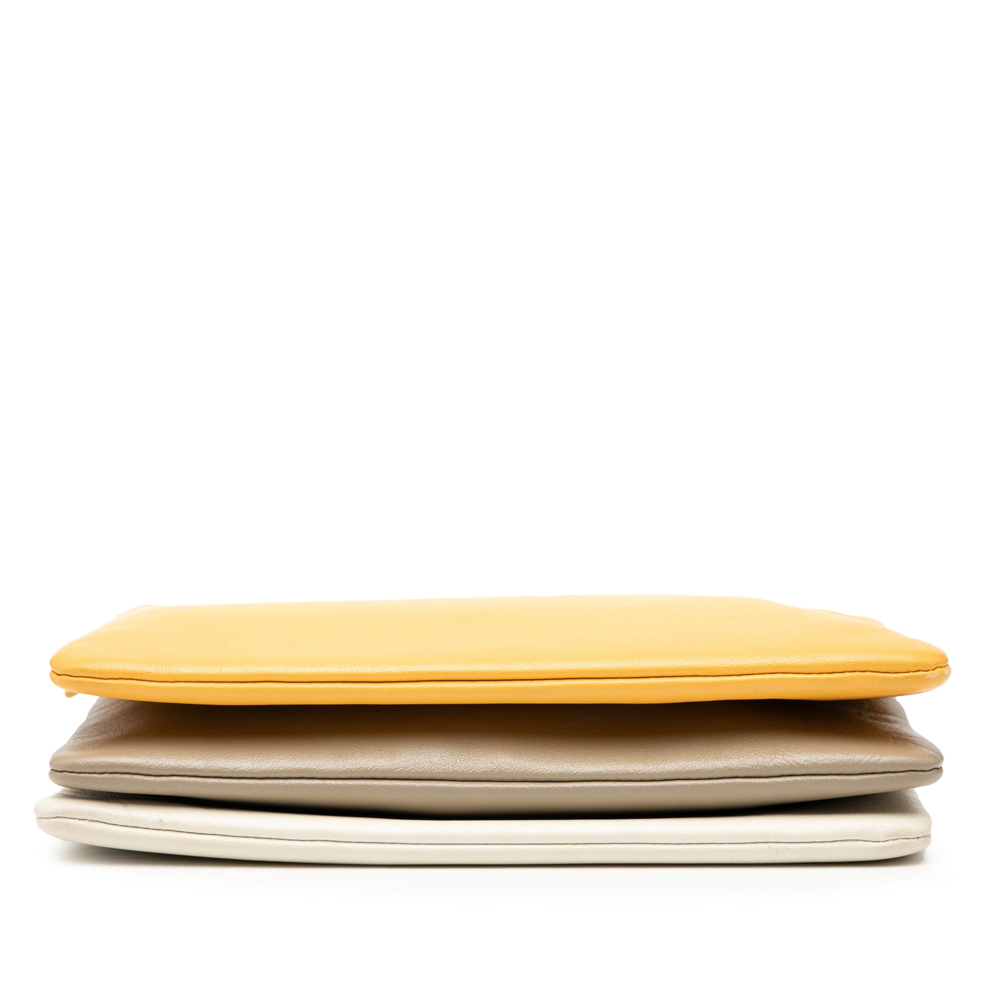 Large Tricolor Lambskin Trio Crossbody