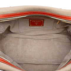 Cinghial Trimmed Canvas Canapa Satchel