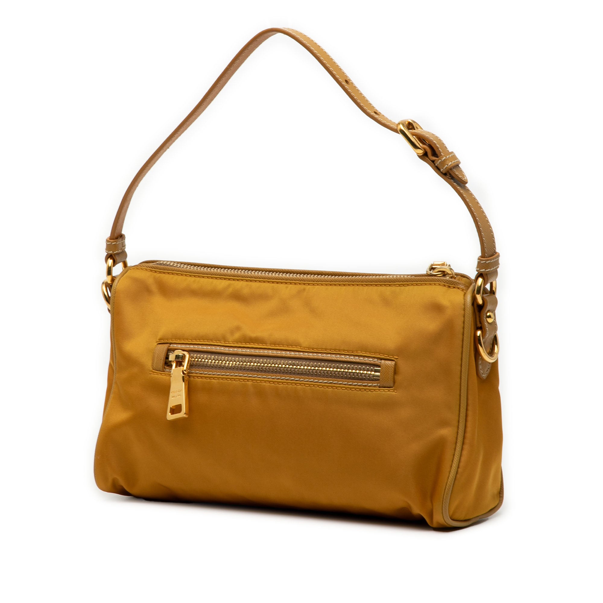 Saffiano Trimmed Tessuto Handbag